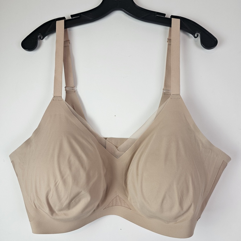 Honeylove Womens‎ Bra Size 3X Beige Stretch Comfort Style LWBRO302-2 Crossover